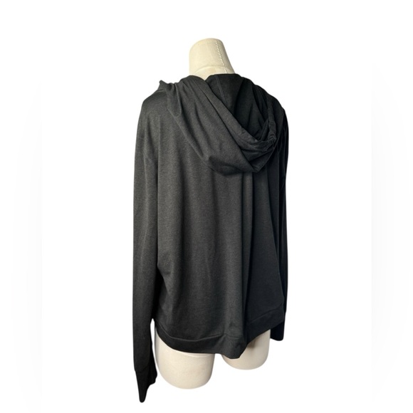 Vuori Halo Essential Hoodie Women's Large Gray Heather Pullover Stretch Cropped - Picture 5 of 6